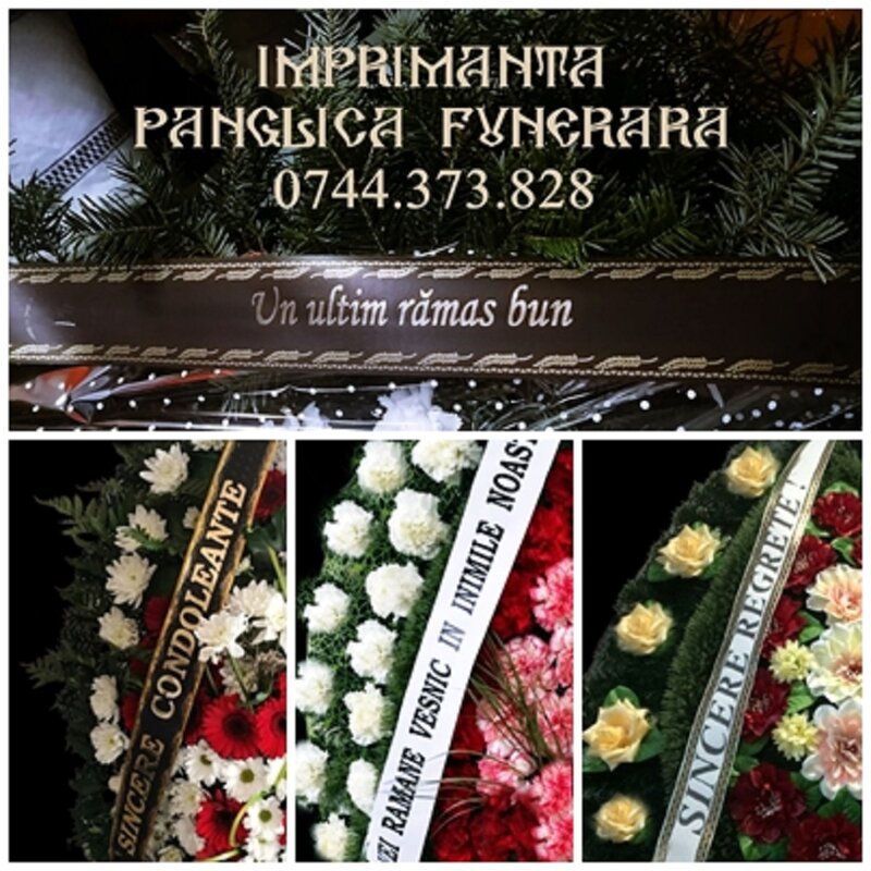 Imprimanta panglici funerare profesionala – ideal firme pompe funebre